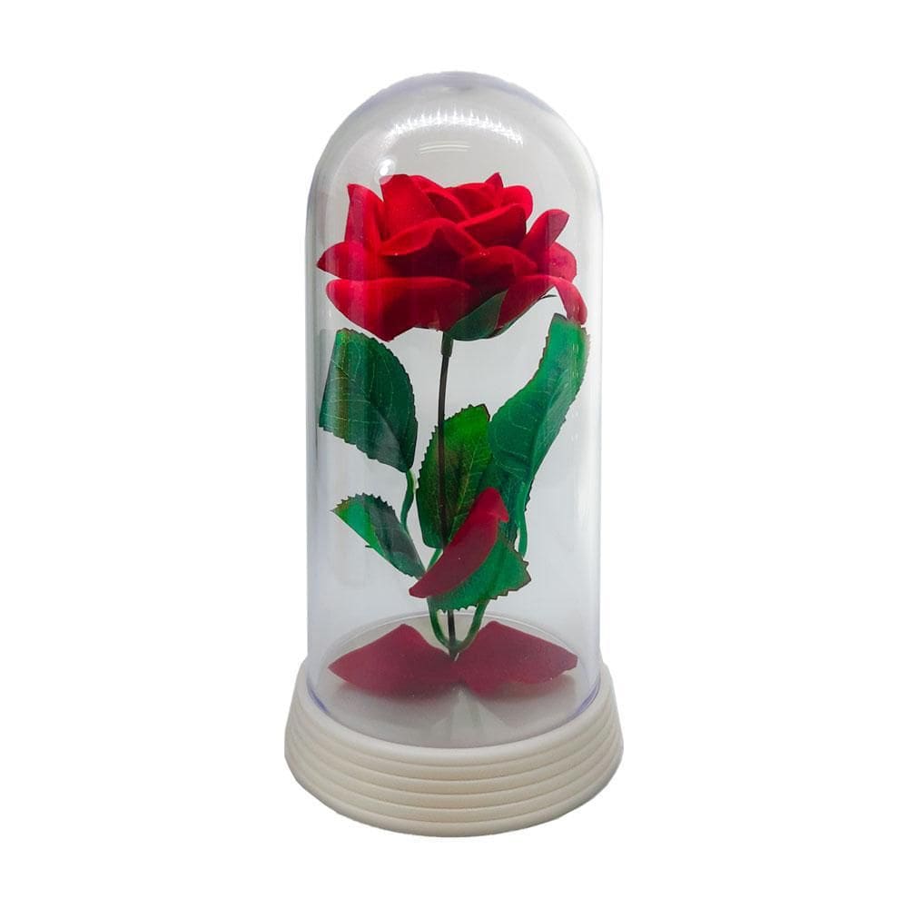 Rosa Vermelha + Cupula + Redoma Bela/Pequeno Príncipe