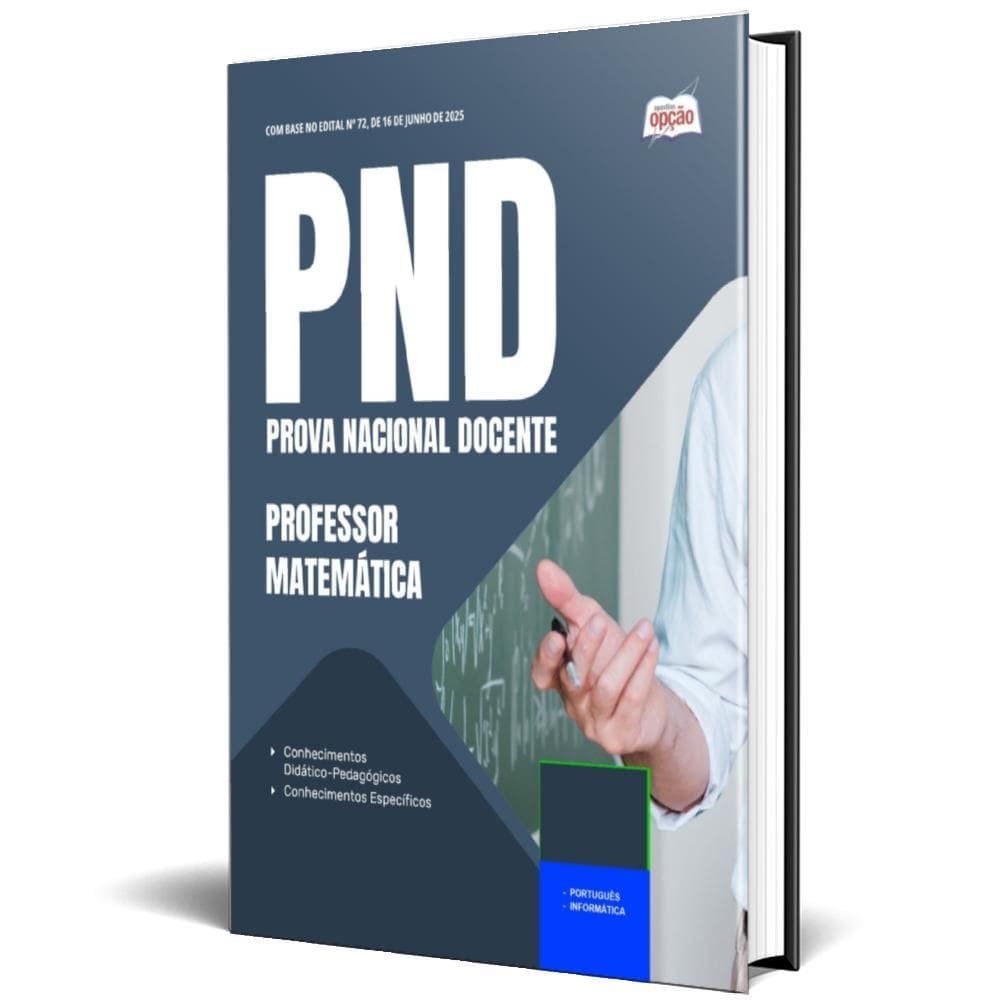 Apostila Pnd Cnu Professores 2025 Professor De Matemática