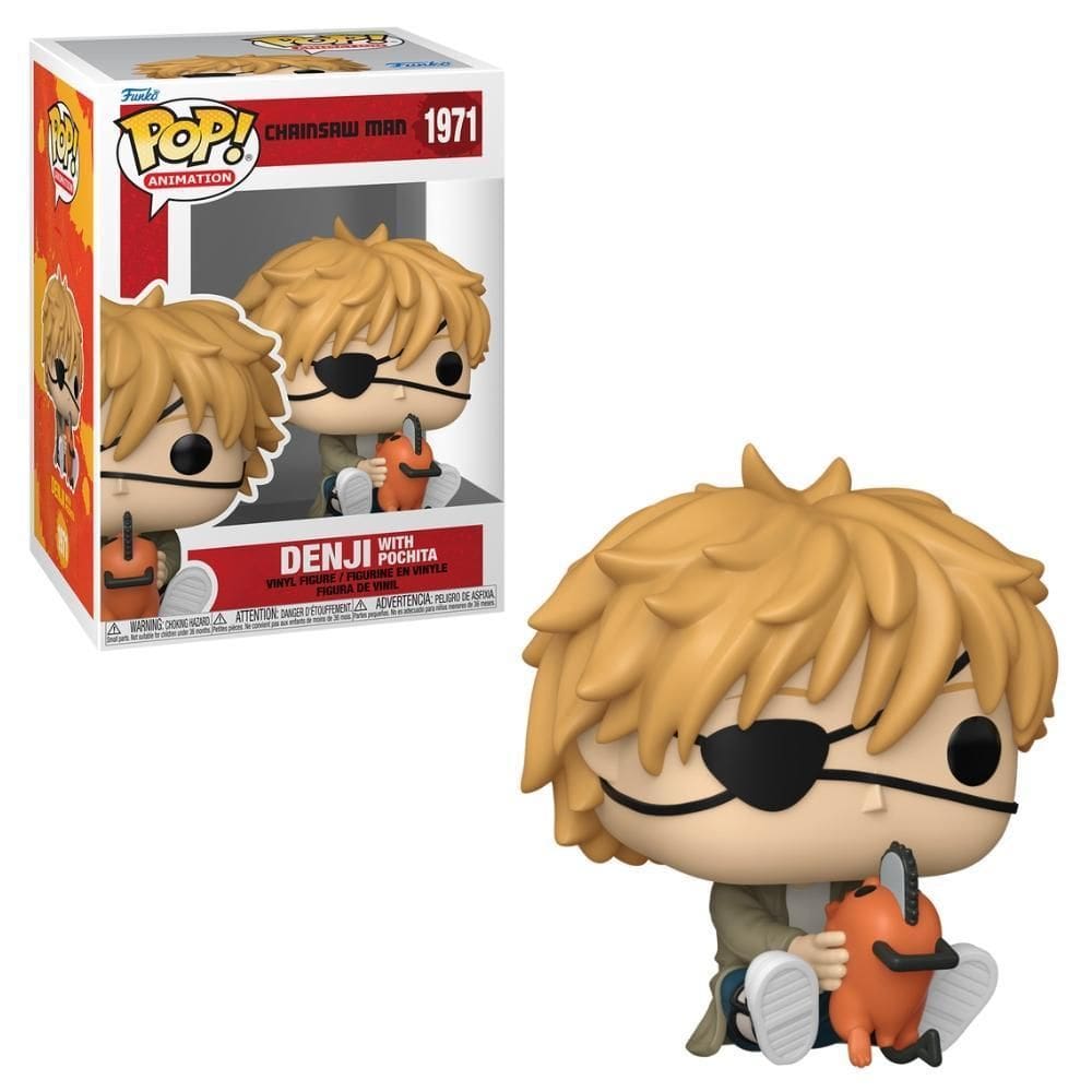 Boneco Funko Pop Chainsaw Man - Denji & Pochita