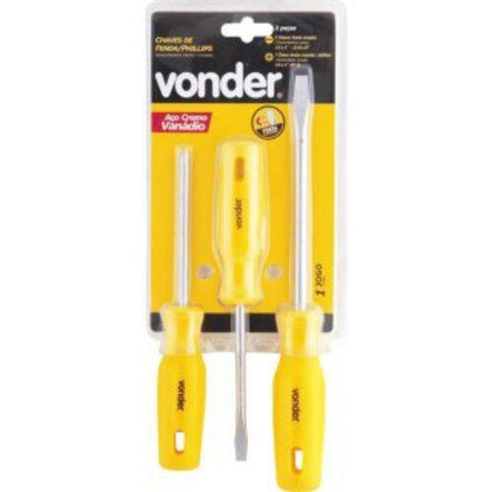 Chaves De Fenda/Philips Vonder 3 Peças