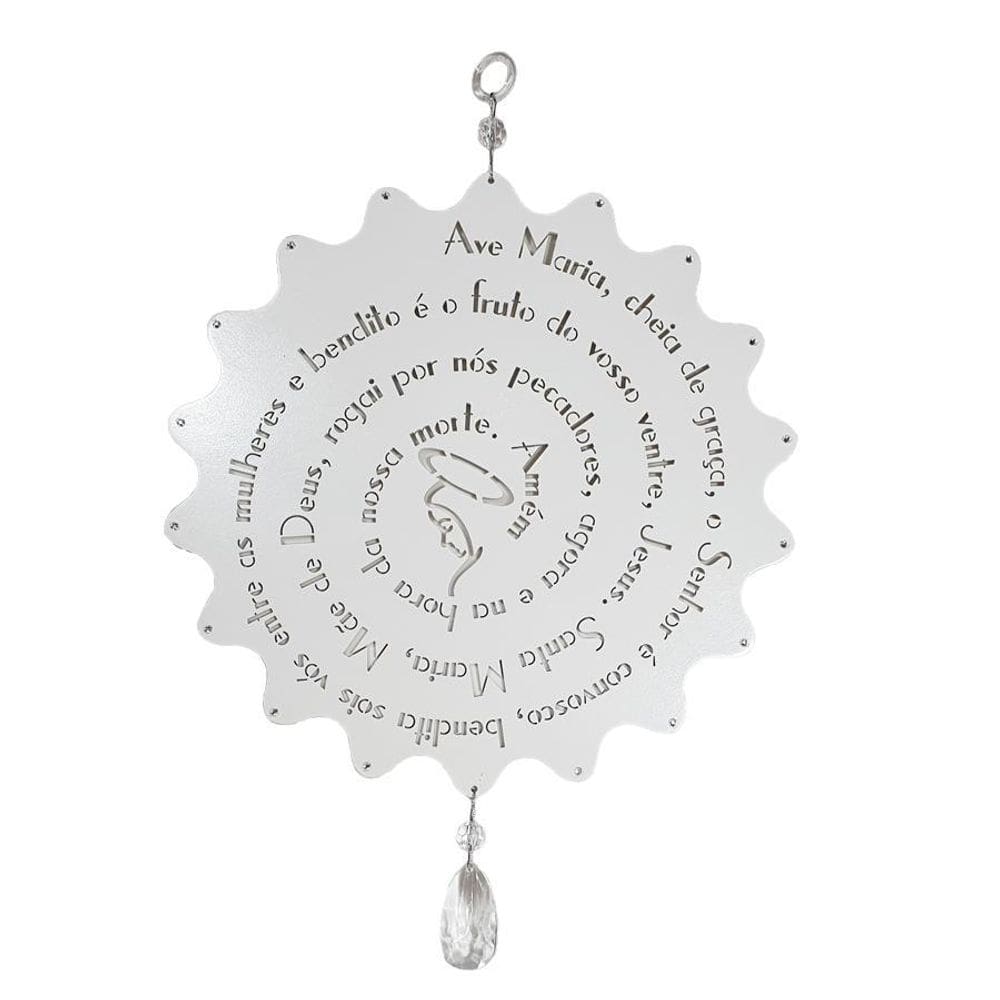 Placa Redonda Da Ave Maria