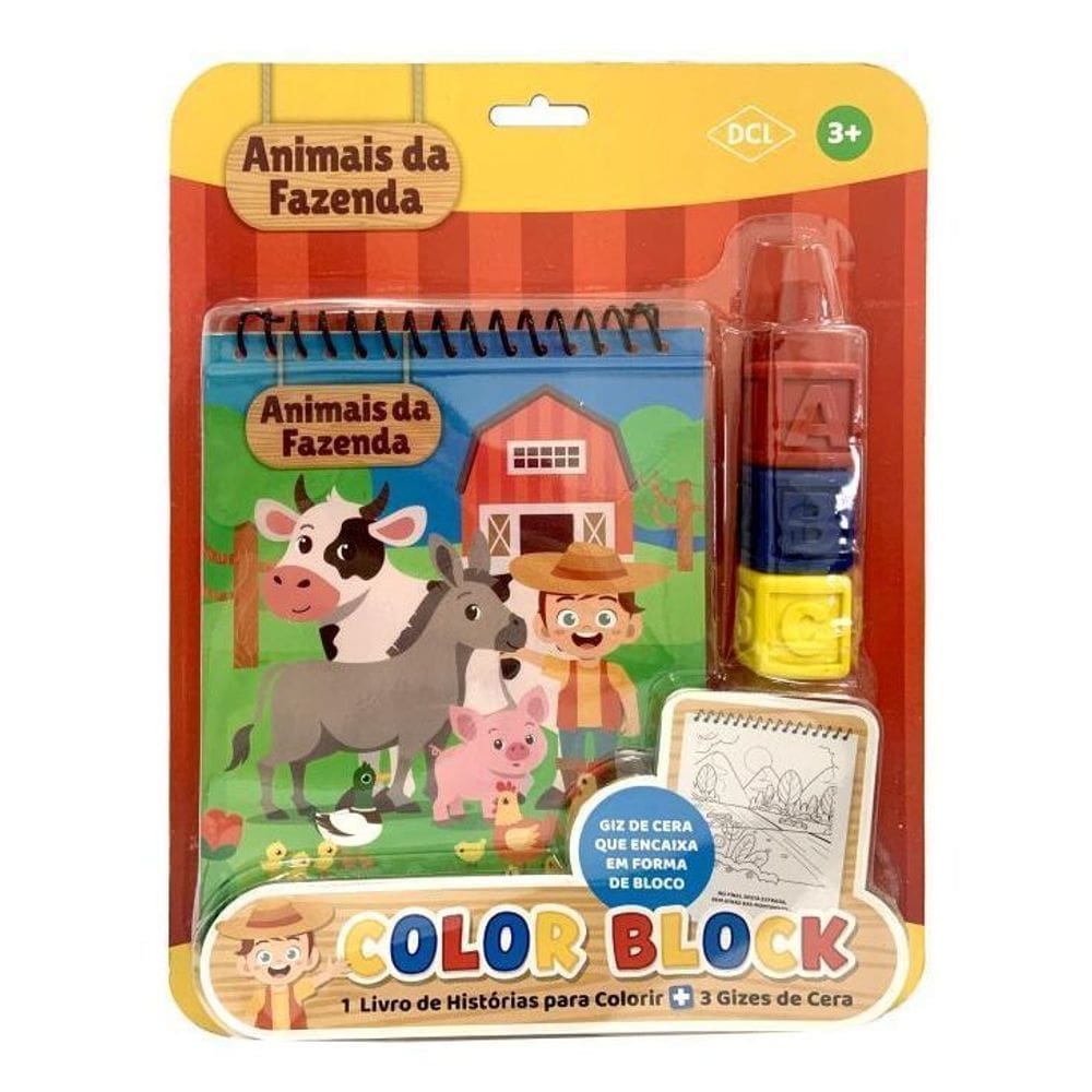 Color Block - Animais da Fazenda