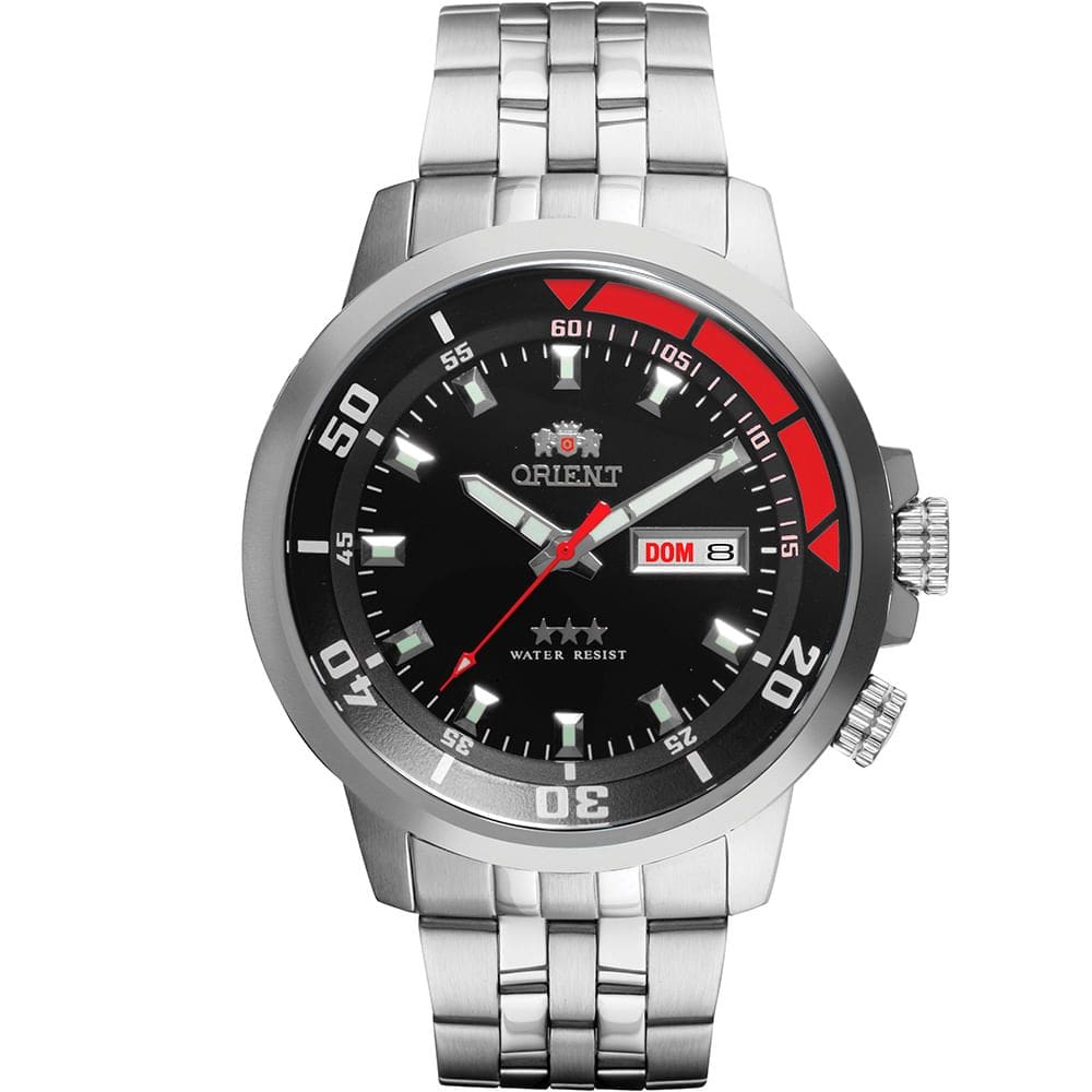 Relógio ORIENT masculino automático preto 469SS058NH P1SX