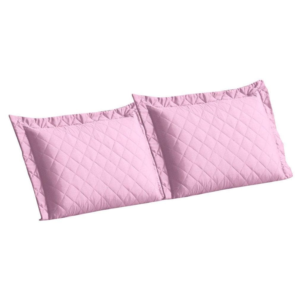 Porta Travesseiros Matelado Avulso 70Cm X 50Cm Rosa 2 Und