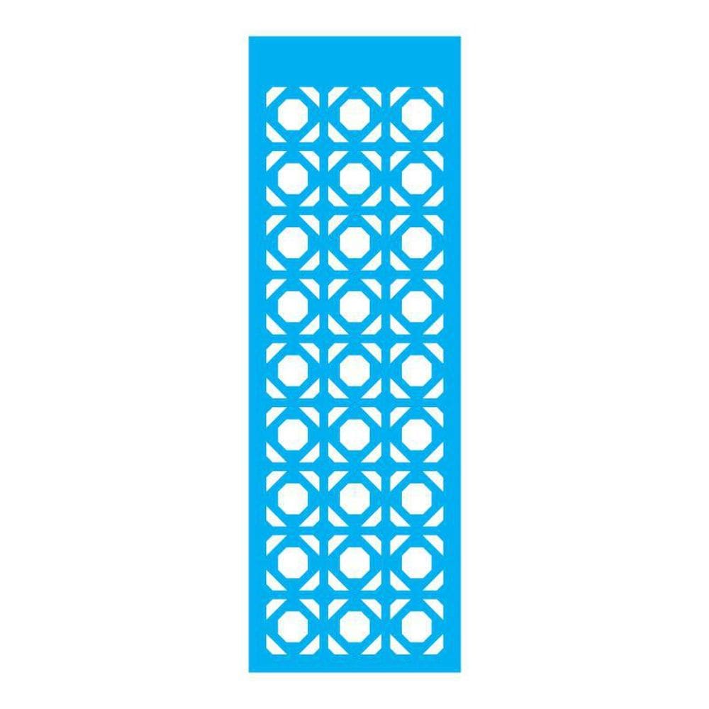 Stencil Tamako Barrado Azulejo - 10X30Cm - Ref 198