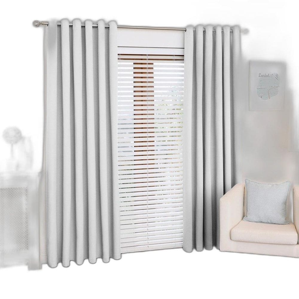 Cortina Lana Branca Oxford 300X180 Para Sala/Quarto