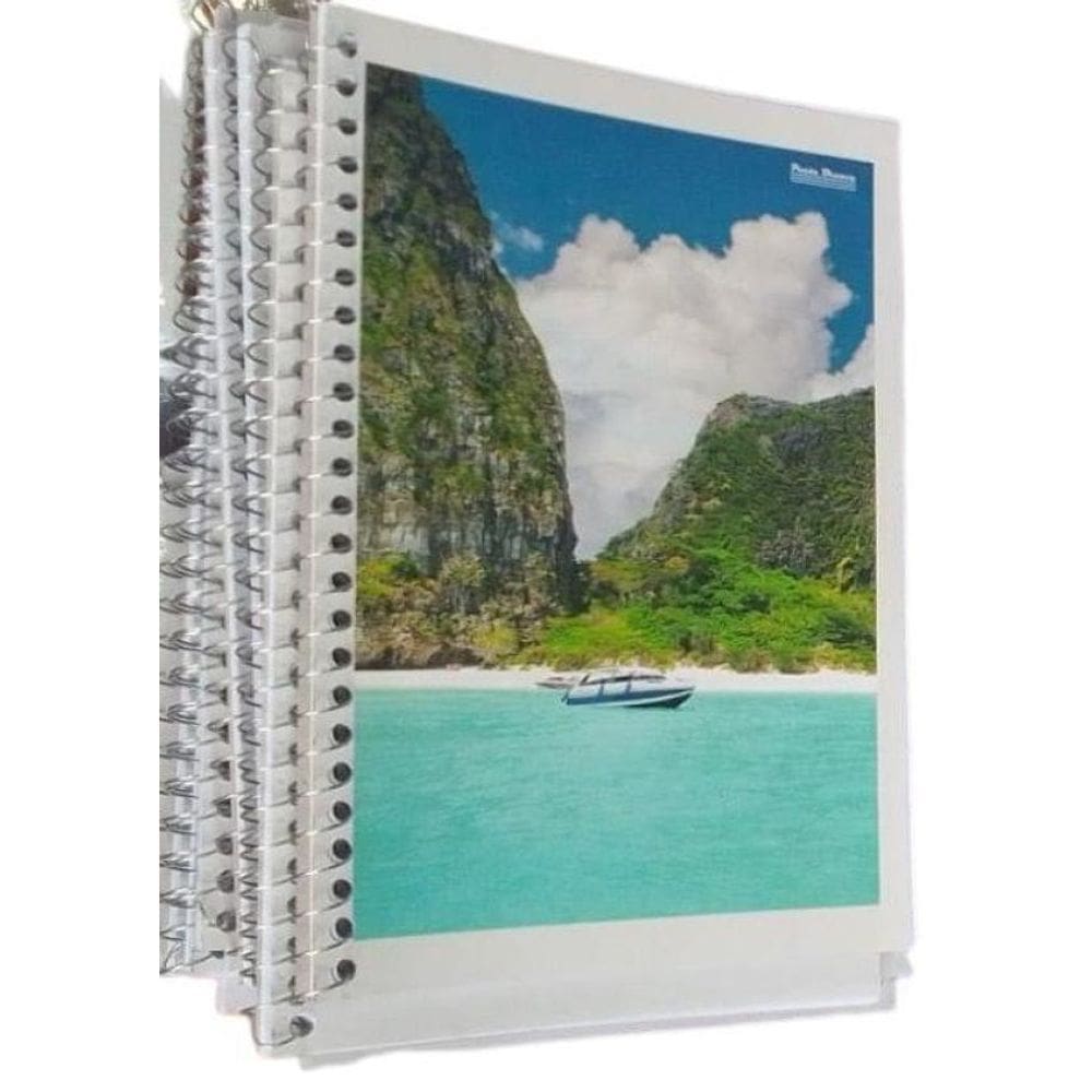 Caderneta Espiral Capa Dura 1/8 Com 80 Folhas- Pct 5Un