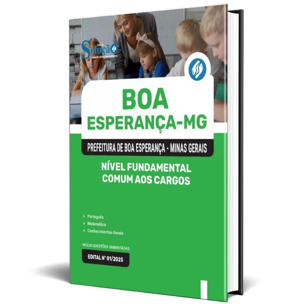 Apostila Prefeitura Boa Esperança Mg 2025 Nível Fundamental
