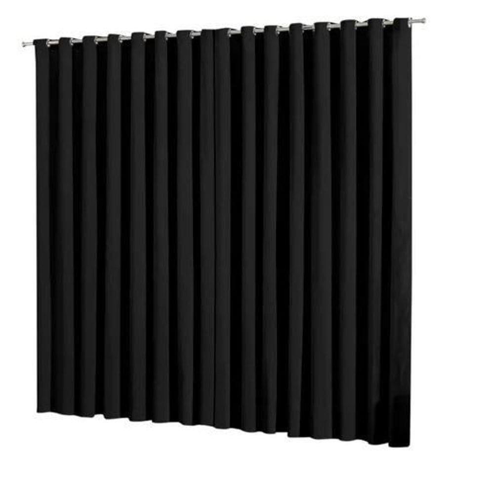 Cortina Blackout Bloqueia Luz Para Quarto Sala Escritorio Recepção 7 m De Largura E 2,80 De Altura Preta