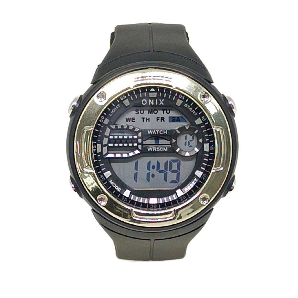 Relógio Masculino Onix Digital It-898 Preto E Prata