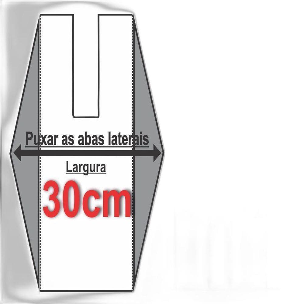 Sacola Plástica Virgem 30X40 Cm - Fardo 2,5Kg - Reforçada