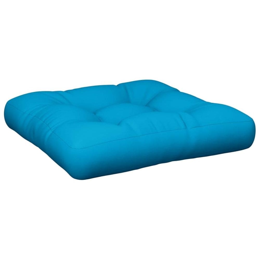 Almofada de paletes VidaXL Tecido de poliéster azul 50x50x12cm