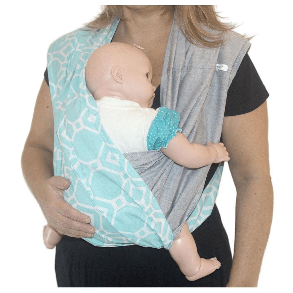 Fastsling Canguru Piêpaô Fast Sling Mosaico Azul + Cinza Me