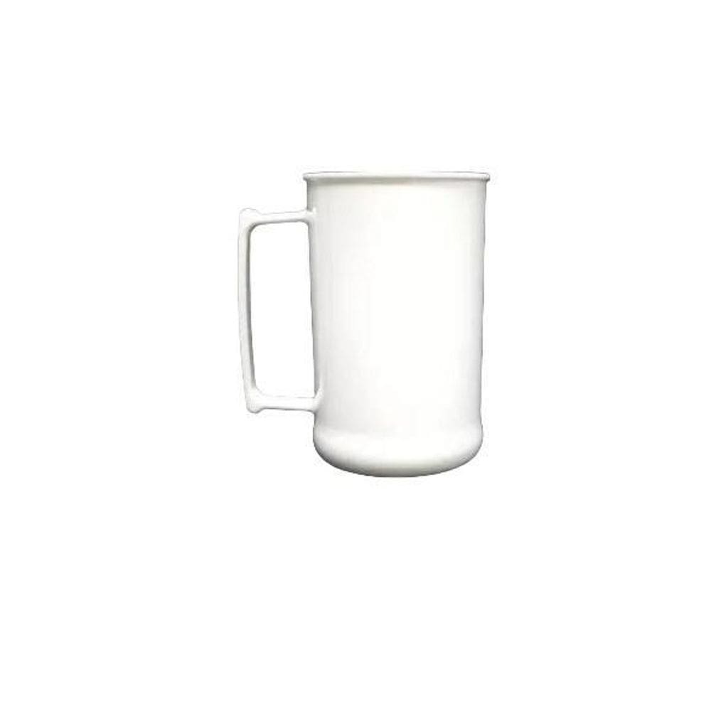 Kit 10 Canecas De Acrílico Branca 300Ml Sem Personalização