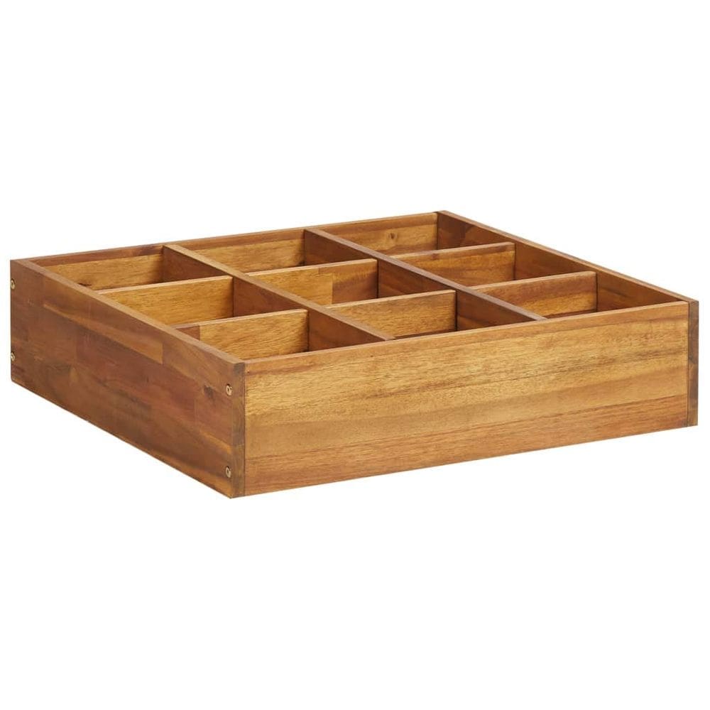 Cama elevada Herb Garden VidaXL Madeira maciça de acácia 23,6x23,6x15cm