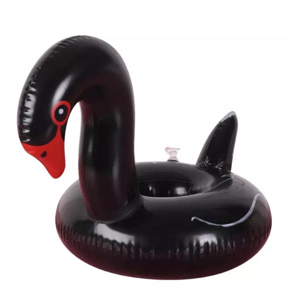 Kit 5 Boias Porta Copo Flamingo Preto Piscina Bo15895