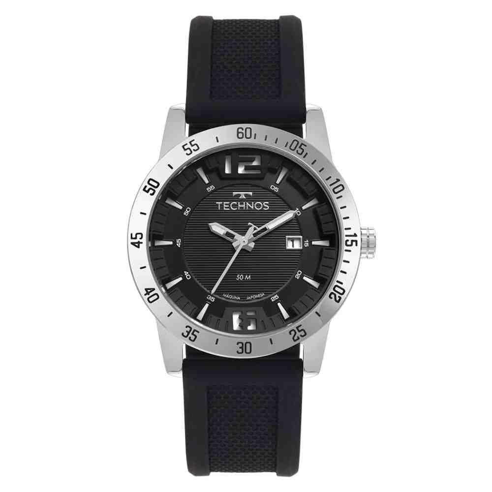 Relógio Technos Militar Preto Masculino 2117Leu/2P