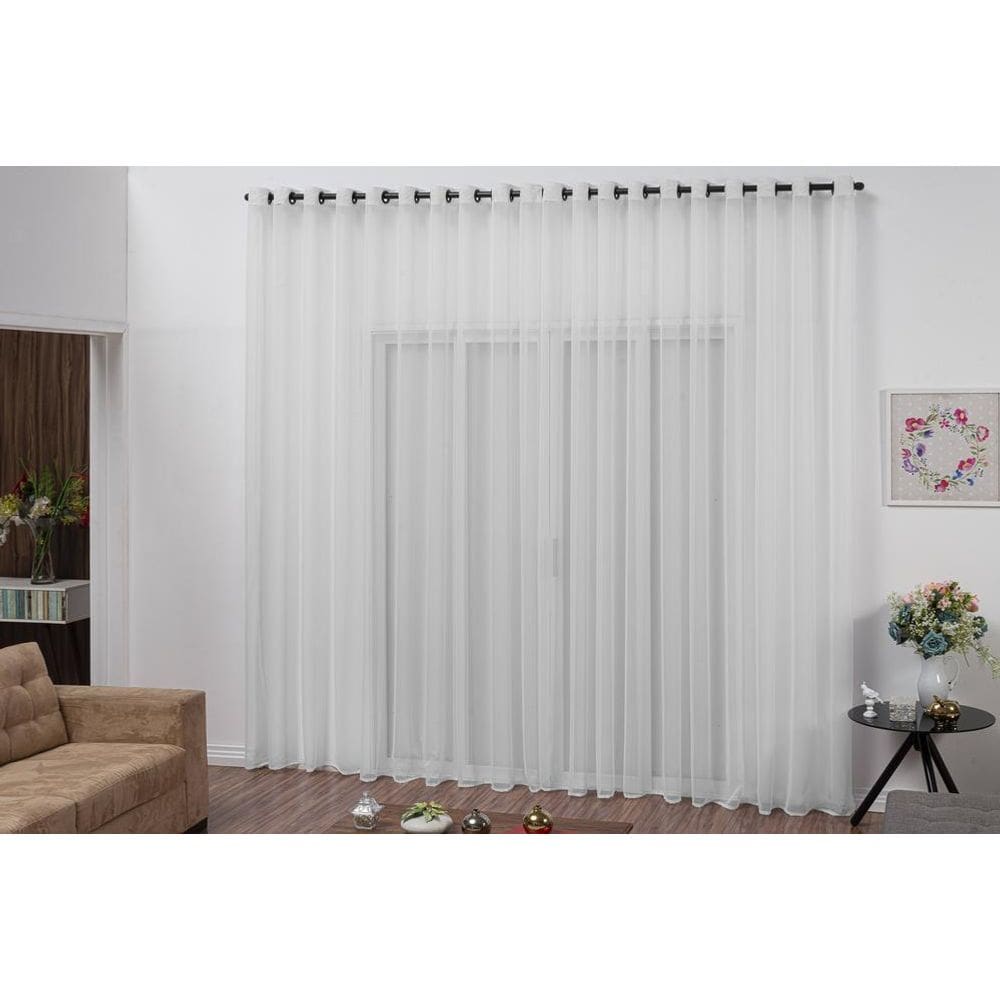Cortina Sevilha Para Portas Janelas 3M Gelo Decoração