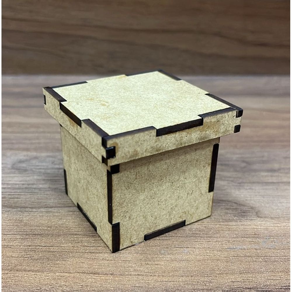 Kit 10 CAIXA COM TAMPA MDF Cru