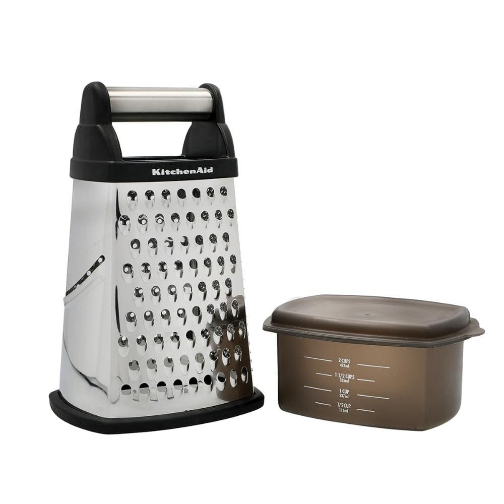 Ralador Inox 4 faces Com Pote Medidor KitchenAid