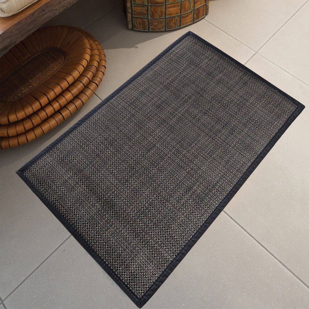 Tapete Pratik Sala Antiderrapante 100x140cm - Jolitex - Preto