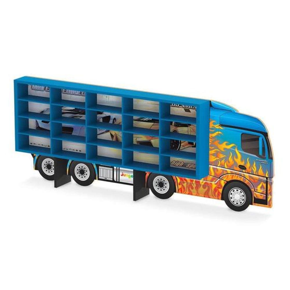 Painel Expositor De Madeira Para 20 Carrinhos Hot Wheels 95 junges