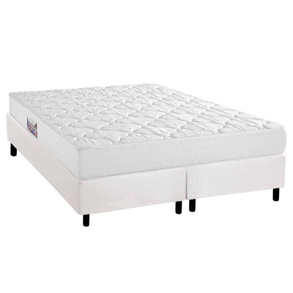 Conjunto Box King: Colchão Espuma Herval D45 Top + Base CRC Corano White (193x203)