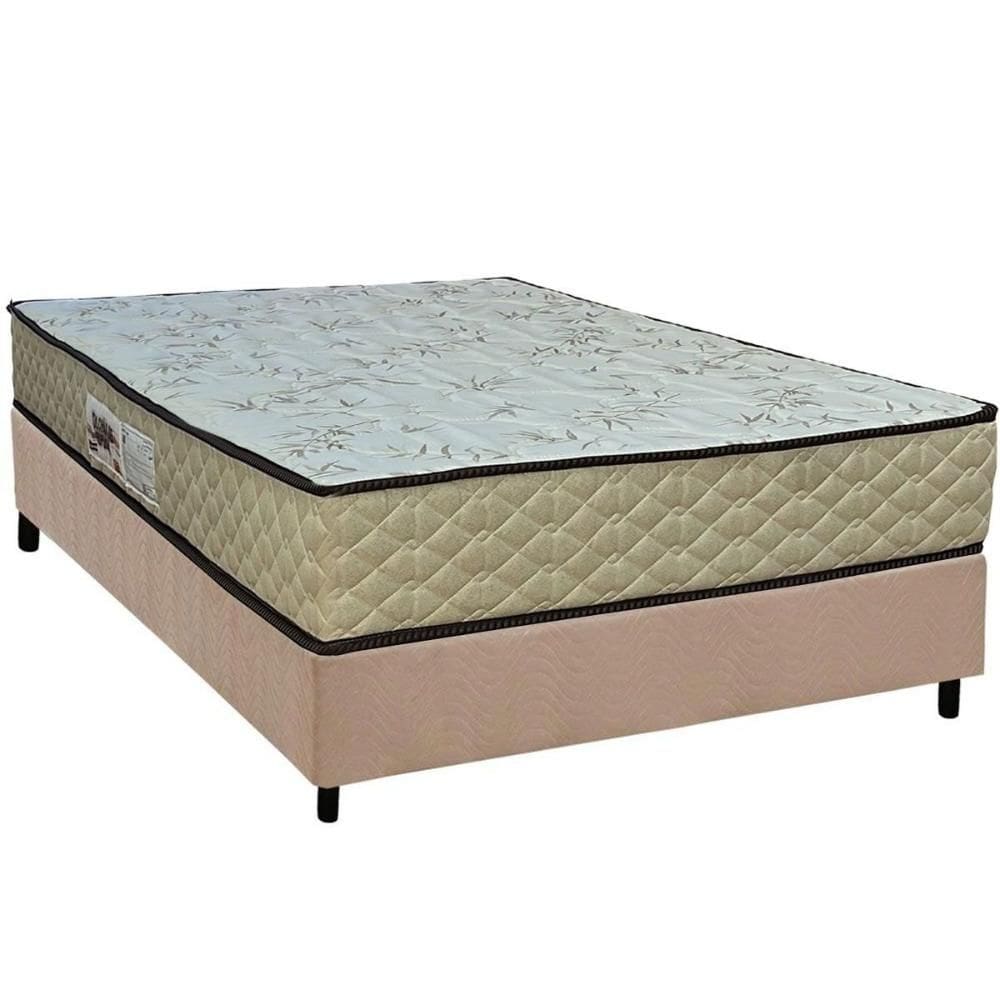 Conjunto Box Casal: Colchão Espuma Paropas AG65 Sofistic Clean + Base CRC Suede Clean (138x188)