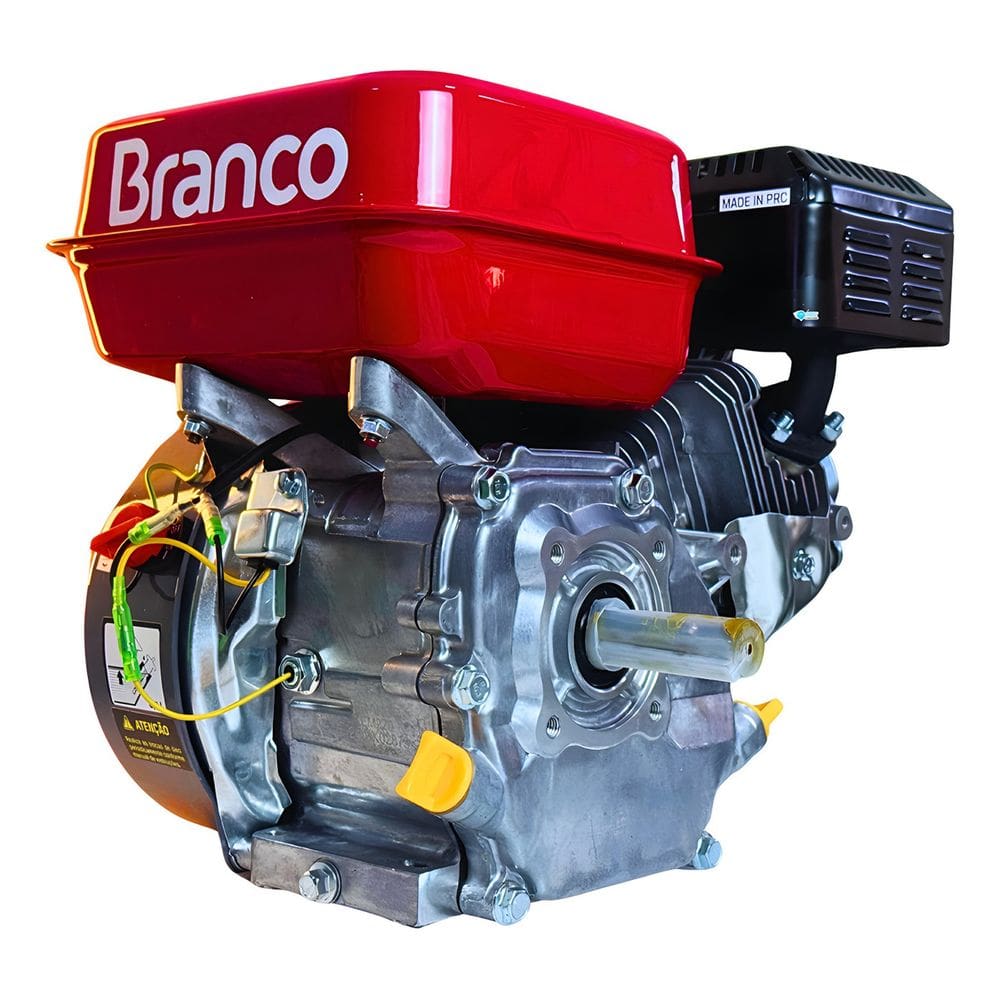 Motor Branco Combustão Monocilíndrico 5,0cv C/ Alerta De Óleo