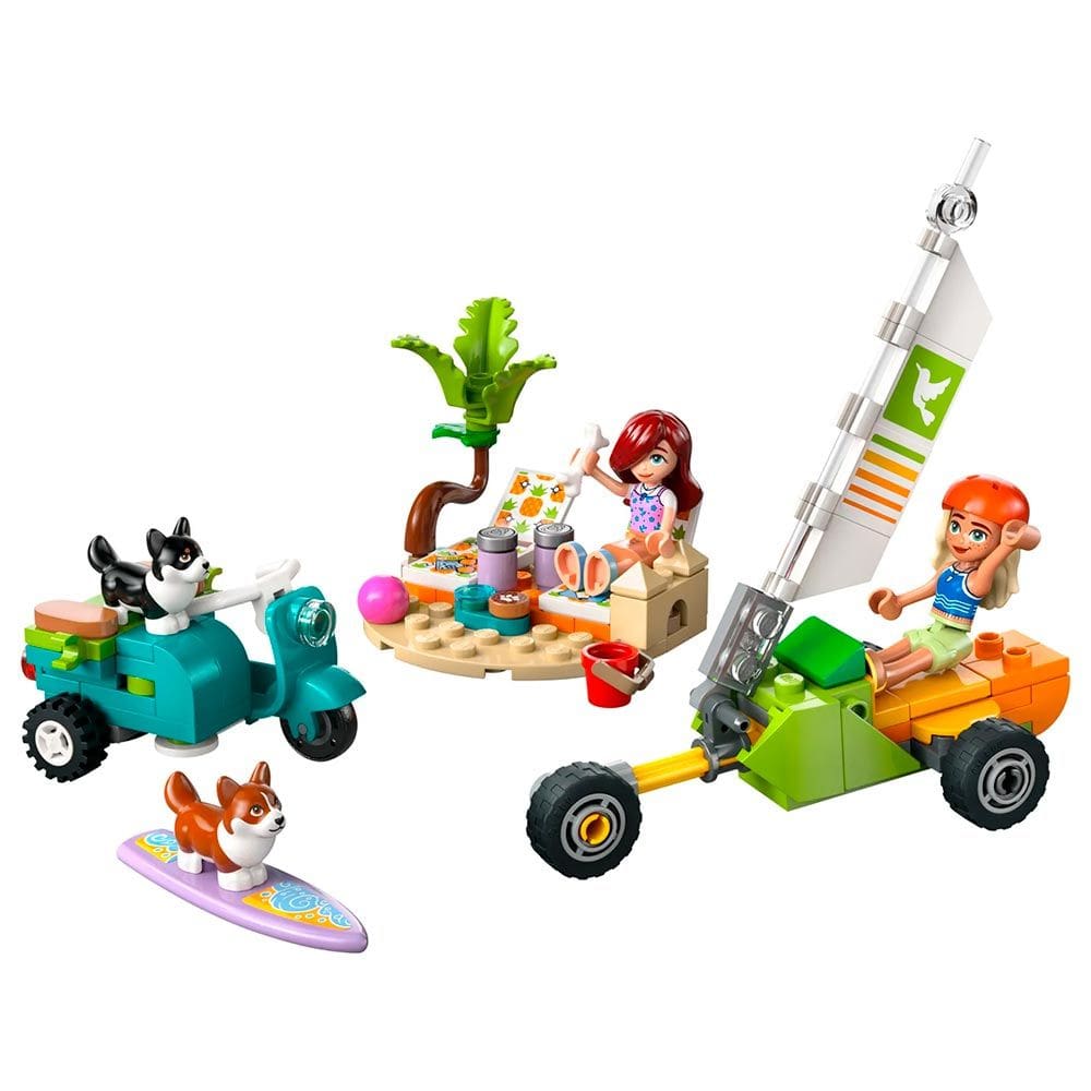Bloco de Montar - Friends – Aventura com Cães Surfistas e Motocicleta- 113 peças - LEGO