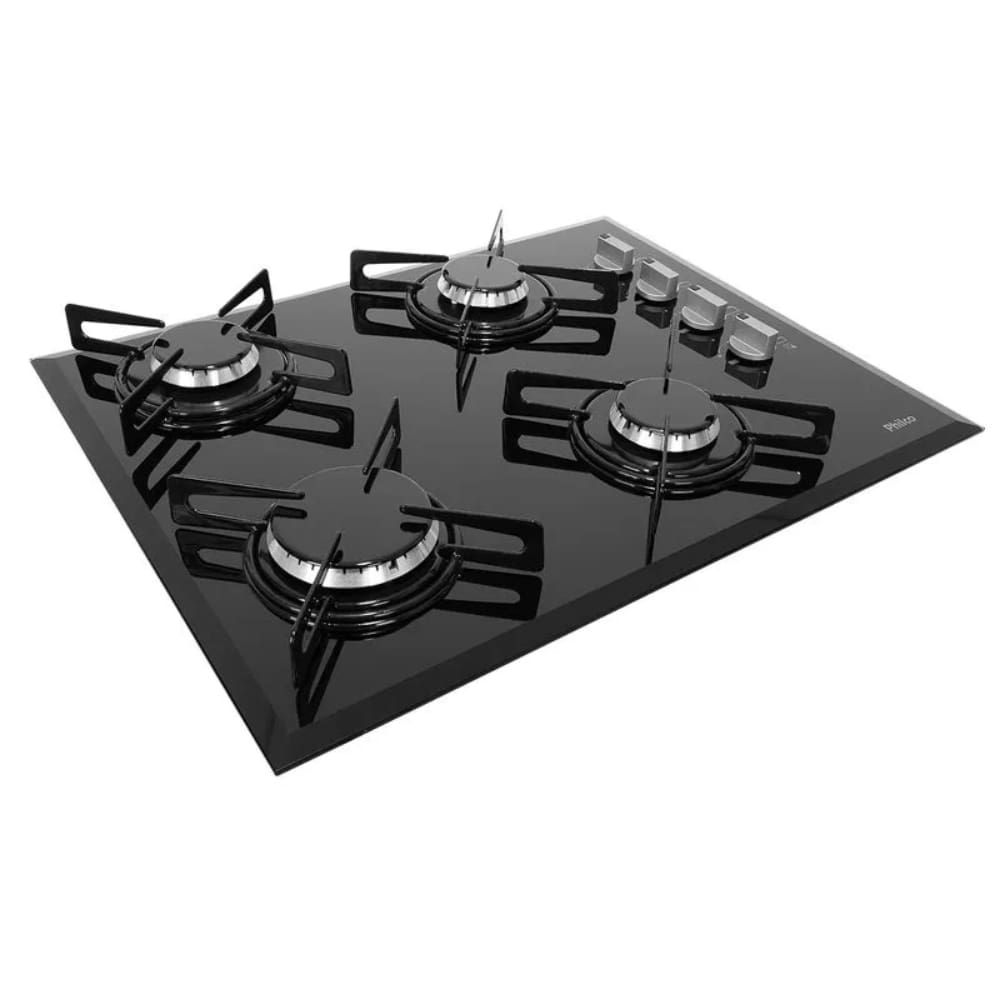 Cooktop a Gás Philco Preto 4 Bocas Chef Bisote 4 - BIVOLT