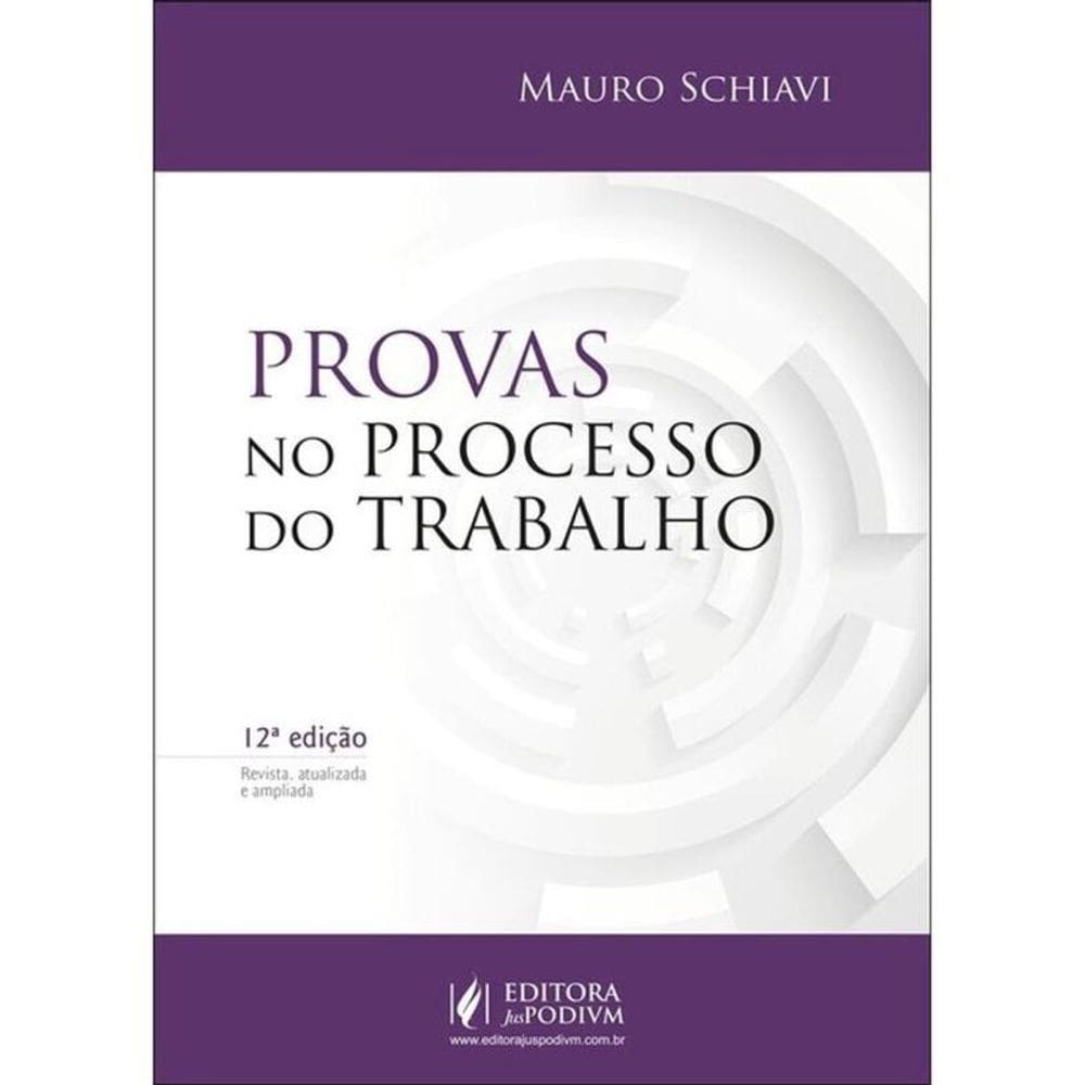 Provas No Processo Do Trabalho - 2025