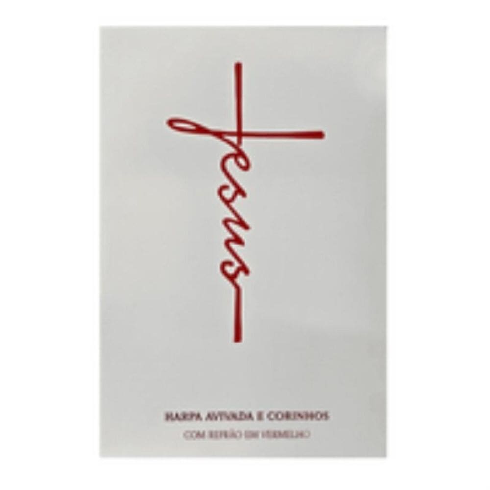 Harpa avivada e corinhos brochura letra hipergigante - 08 jesus branca