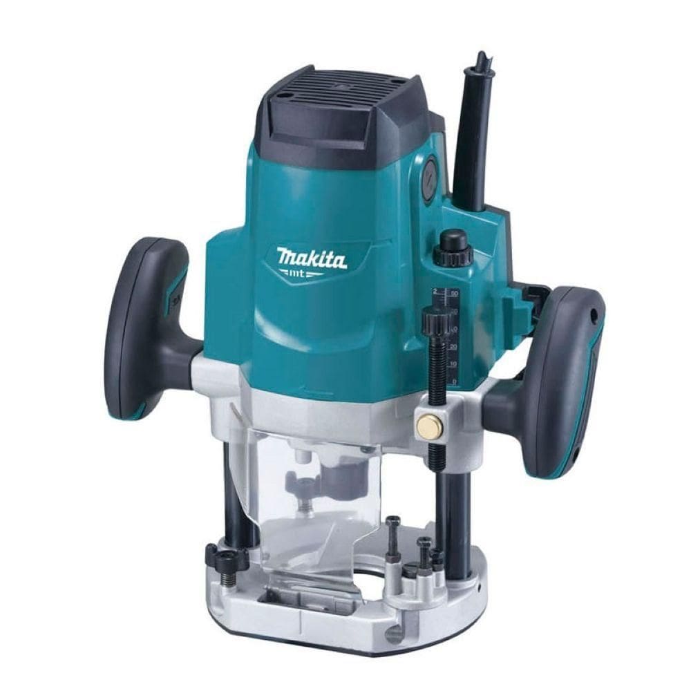Tupia 12mm 1-2`` 1650W 22000rpm Com Guia Reta Pinça Chave M3600b Makita 220V