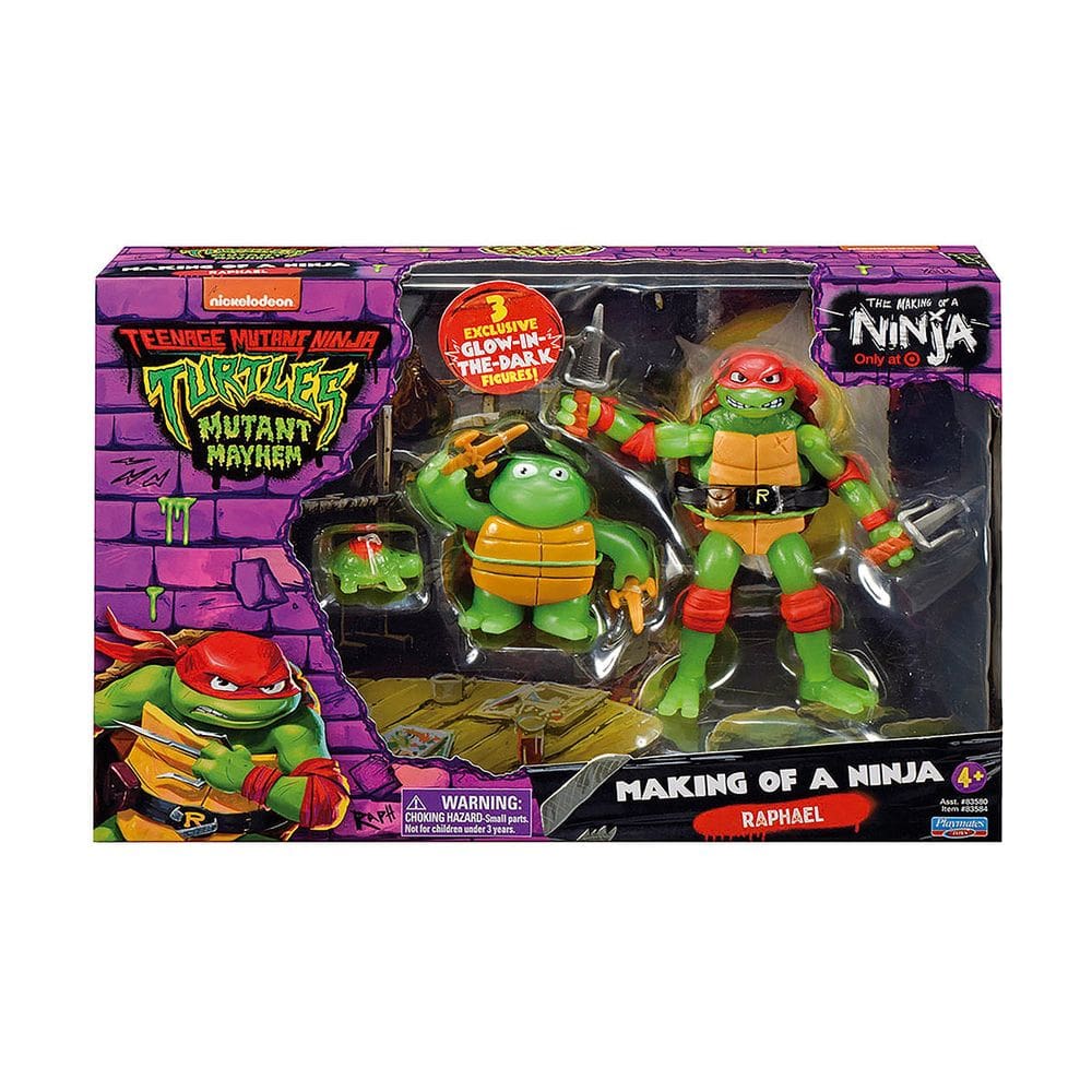 As Tartarugas Ninja - Set Criação De Um Ninja 3 Bonecos Raphael