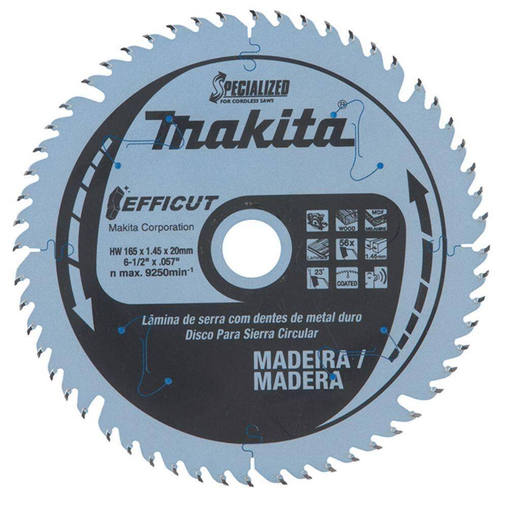 Lamina De Serra Tct 165mm X 20mm X 56t