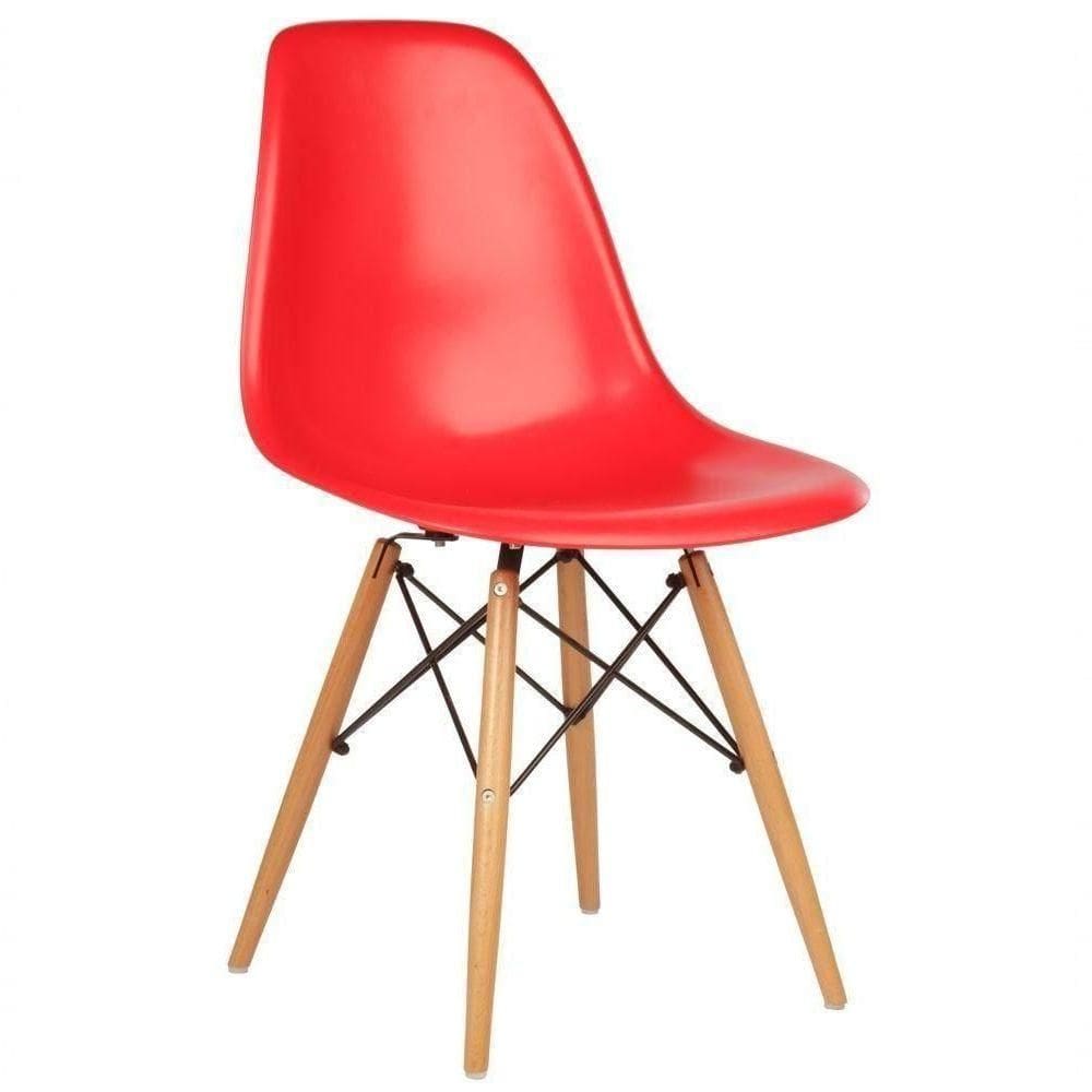Cadeira Eiffel Charles Eames F03 Vermelho