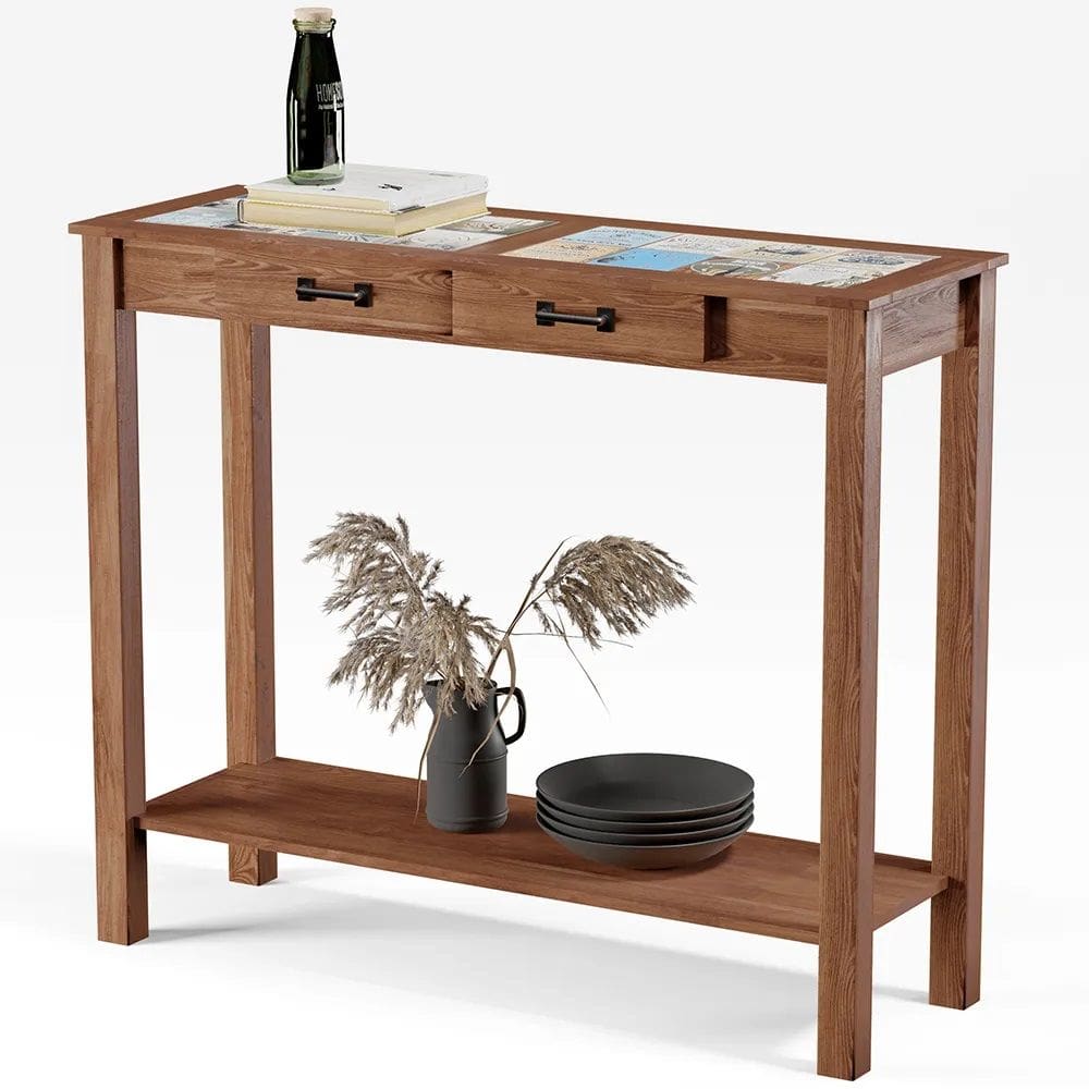 Aparador Sala de Estar New Rústico W02 Madeira Maciça - Lyam Decor