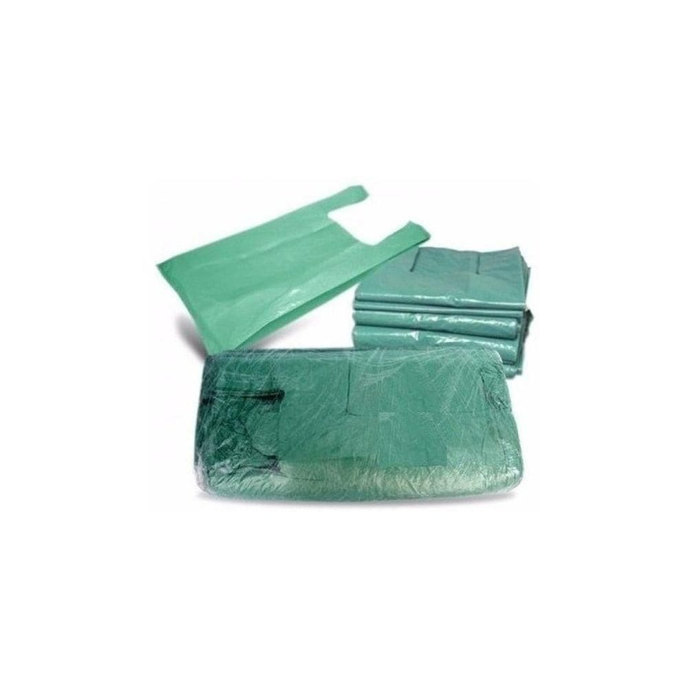 Sacola Reciclada Verde 70cm X 90cm Pacote Com 100 Unidades