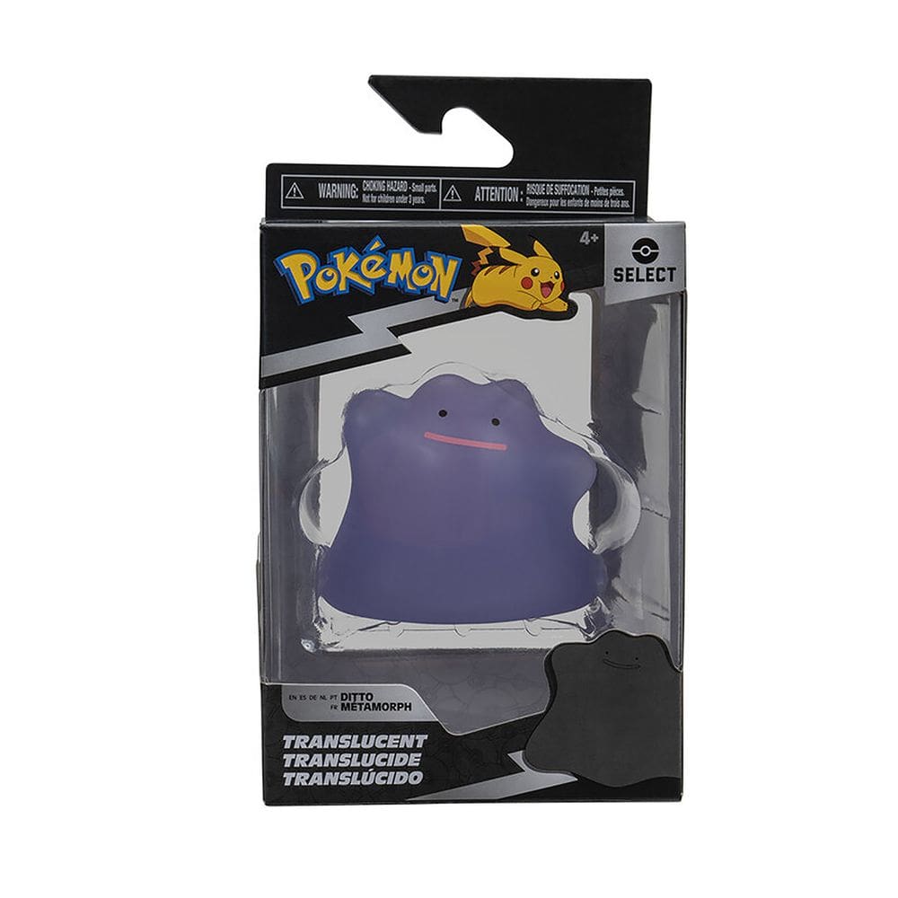 Pokemon - Boneco De Batalha Translúcida De 8Cm - Ditto