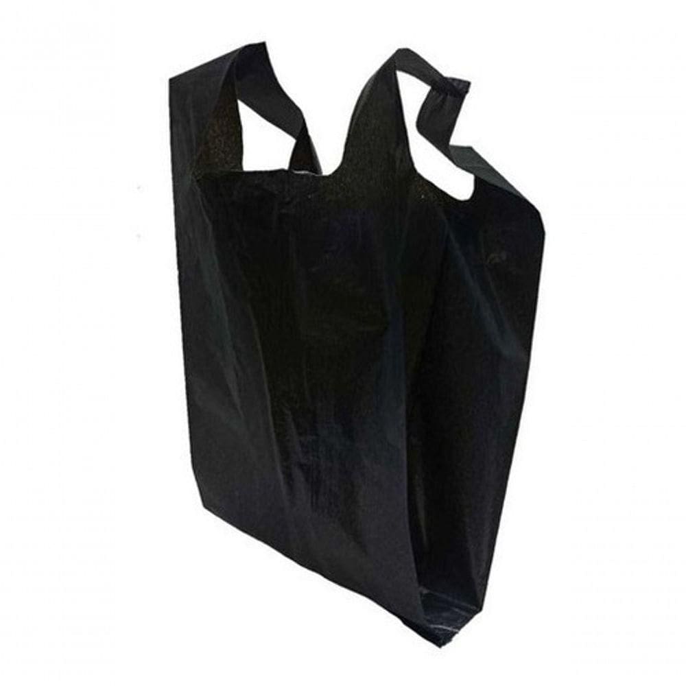 Sacola Plástica Reciclada Reforçada Preta Com 4kg