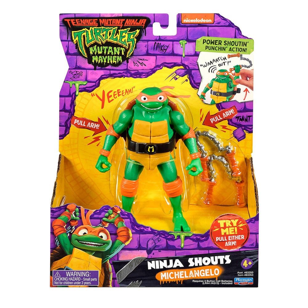 As Tartarugas Ninja - Boneco Deluxe Michelangelo De 14Cm