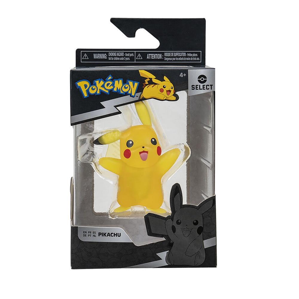 Pokemon - Boneco De Batalha Translúcida De 8Cm - Pikachu