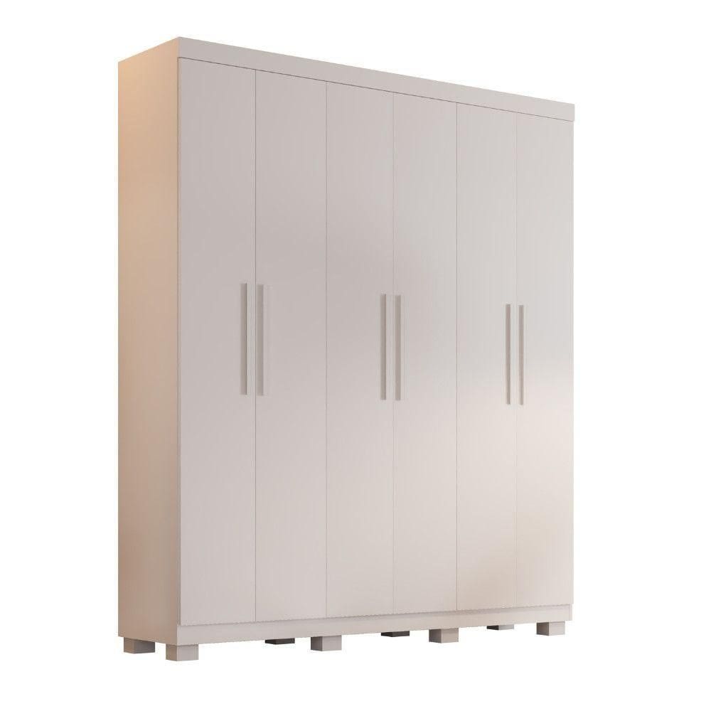 Guarda Roupa Ibiza 6 Portas 4 Gavetas - Benetil Branco