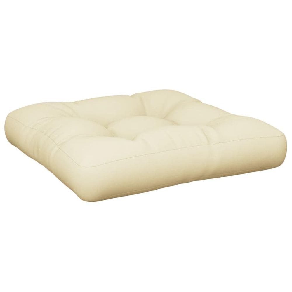 Almofada de chão VidaXL Cream 60x61x10cm Poliéster