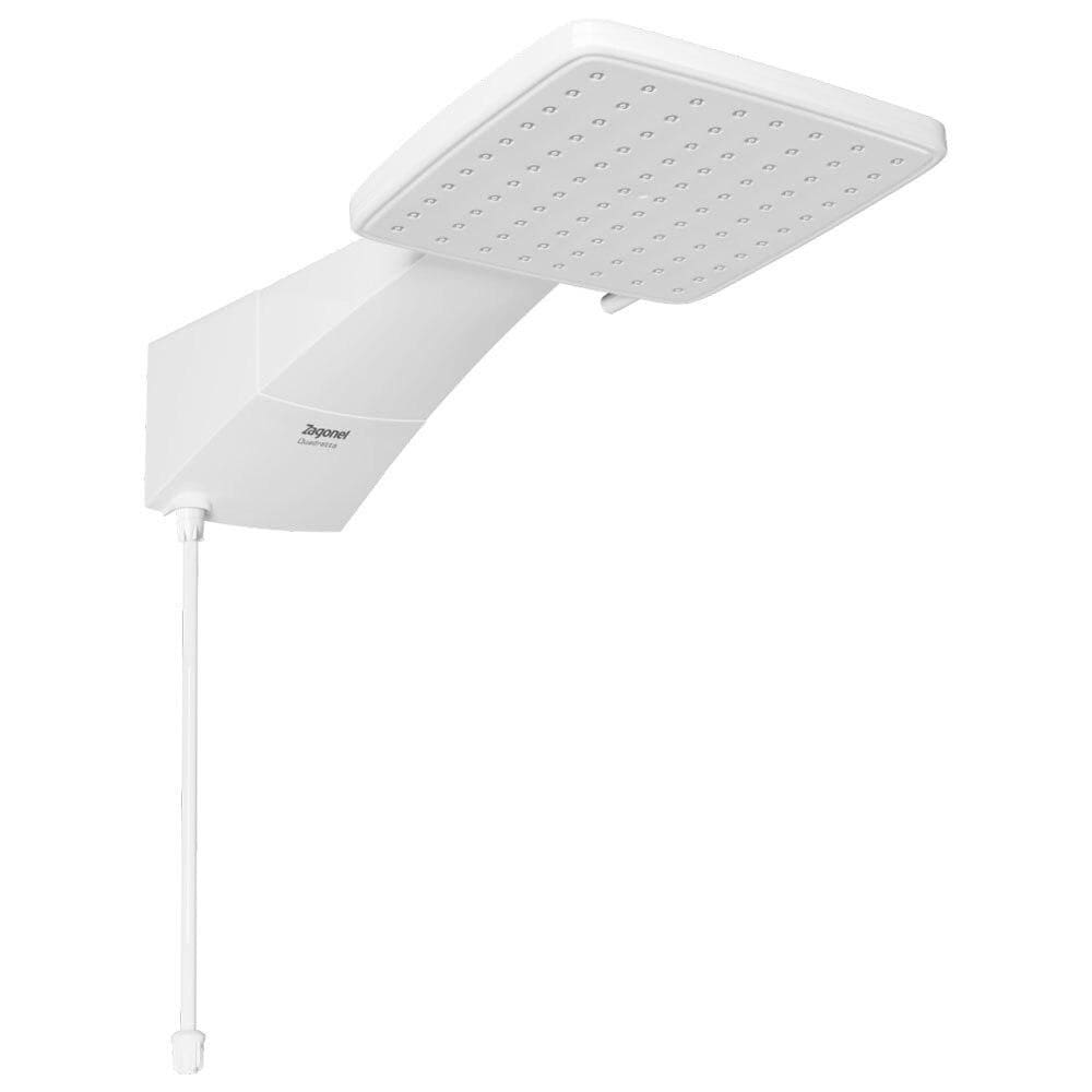 Chuveiro Eletrônico Zagonel Quadratta, 5500 Watts, Branco, 110 Volts