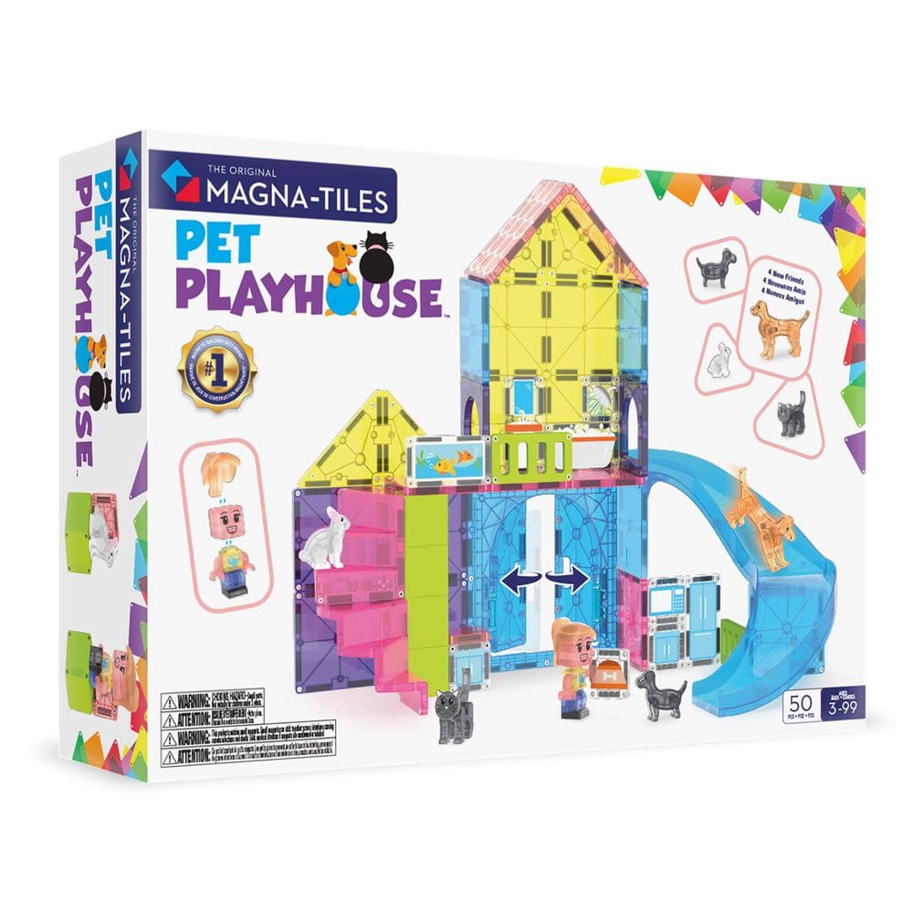 Conjunto de construção MAGNA-TILES Pet Playhouse 50 peças