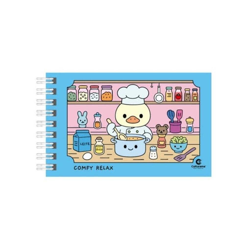 Comfy Relax Azul - Capa Dura Com Wire-O