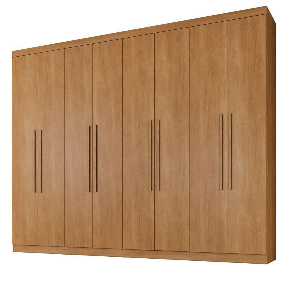 Guarda Roupa Bahia 8 Portas 4 Gavetas 8 Prateleiras Cinamomo