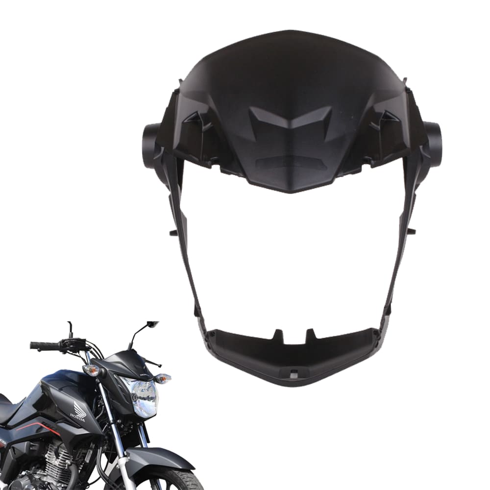 Carenagem Farol CG Titan 160 2022 à 2024 Preto Injetado Melc